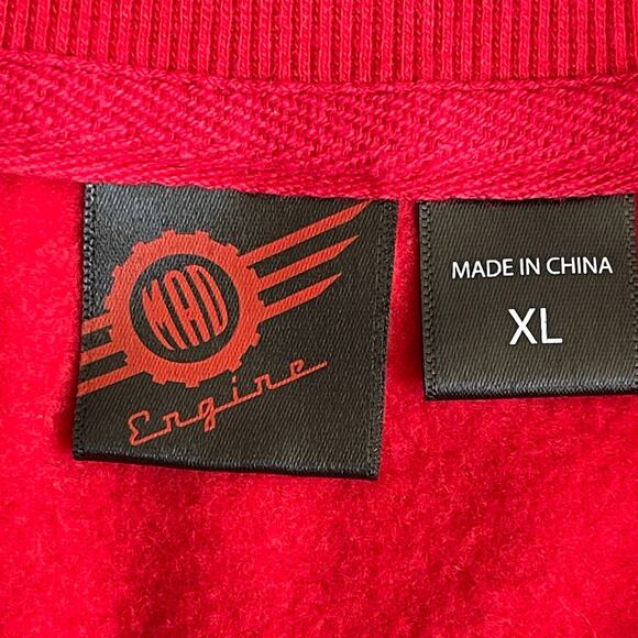 Mad Engine ACK Cat Tied Up in Lights Ugly Christmas Sweatshirt Size XL NWOT - Picture 4 of 5